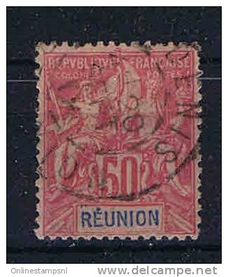 Reunion: Yv Nr 42 Used /obl, Maury Cat Value € 50 - Oblitérés