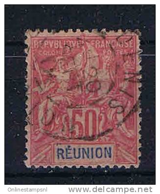 Reunion: Yv Nr 42 Used /obl, Maury Cat Value € 50 - Used Stamps