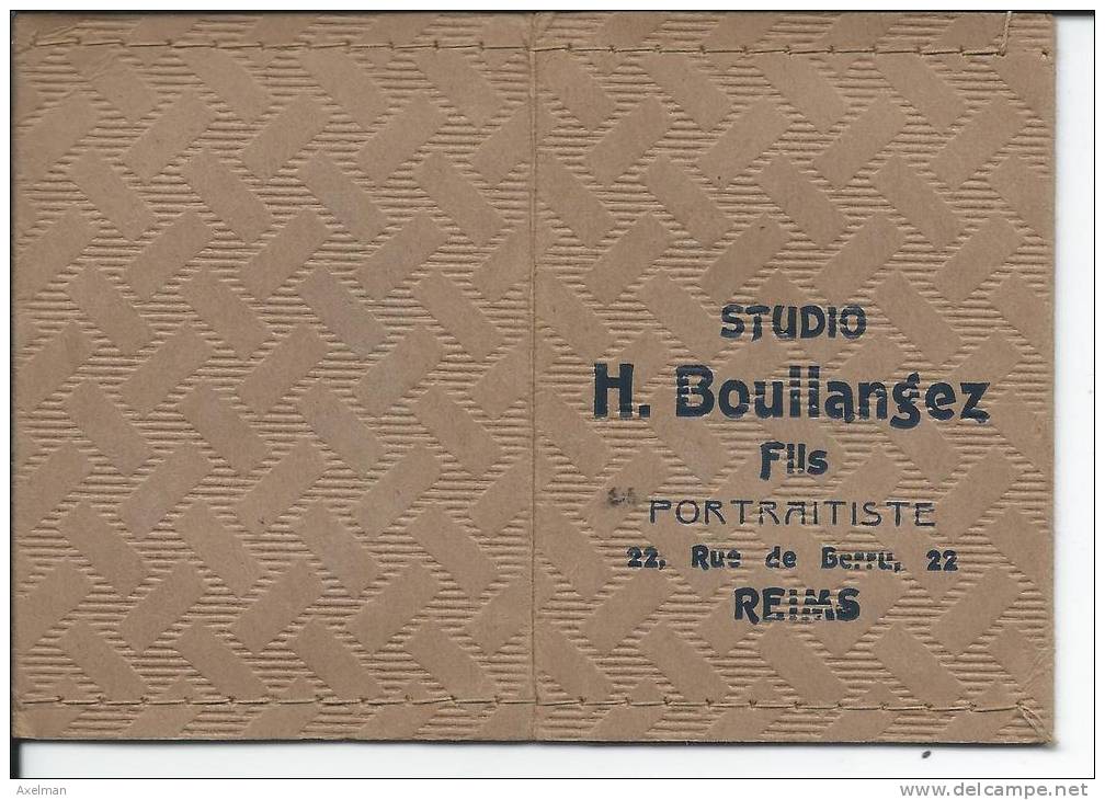 PORTE-PHOTO: Format # 12,5 X 9 Ouvert, Photo Boulangez Rue De Berru à Reims - Matériel & Accessoires