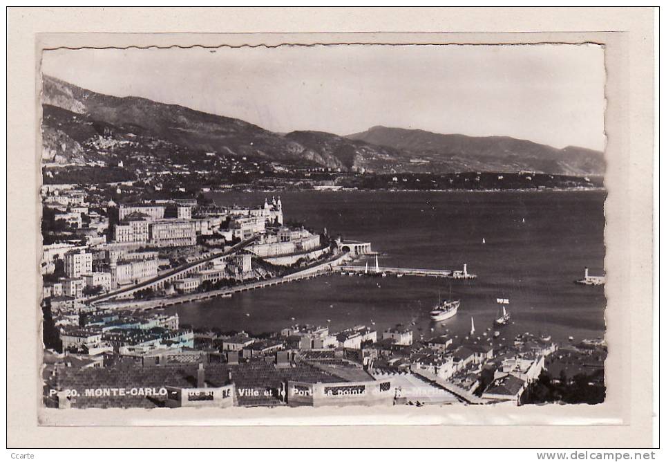 MONACO / MONTE CARLO / Vue Sur La Ville Et Le Port / La Pointe Du Cap Martin - Harbor