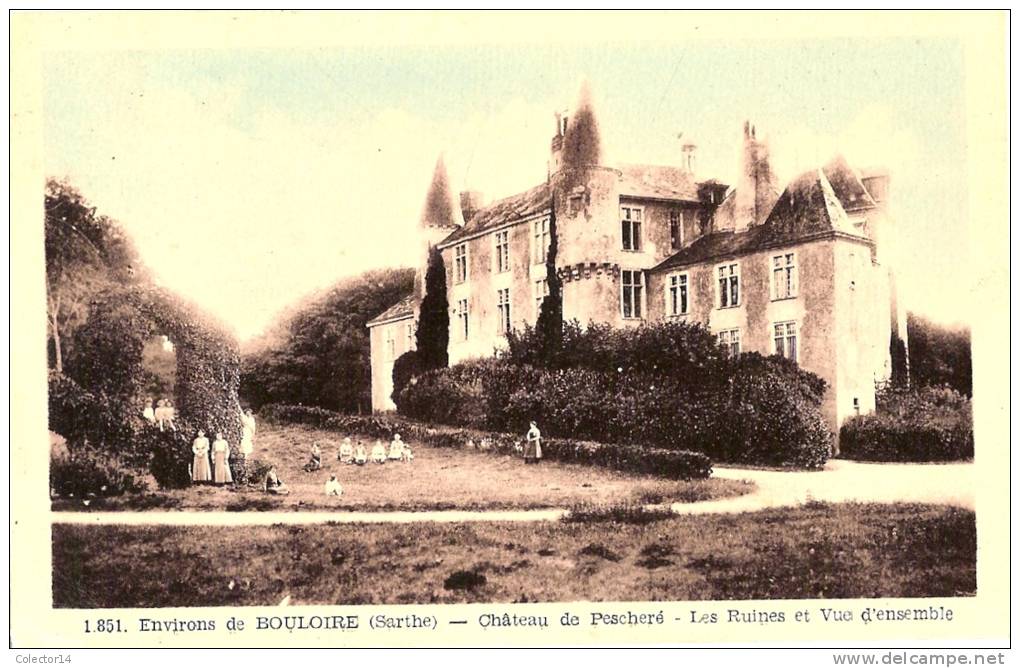 72 ENV. DE BOULOIRE CHATEAU DE PESCHERE 1950 - Bouloire