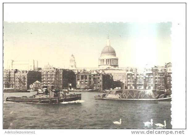 61642)cartolina Illustratoria London - St. Paul Cathedral E Panorama - St. Paul's Cathedral