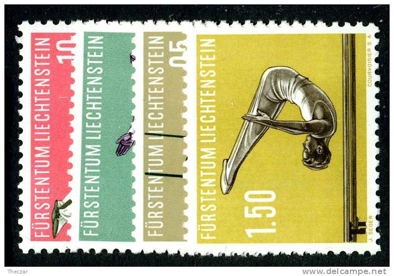 L0335) LIECHTENSTEIN 1957  Mi.#353-56  Mnh** - Ungebraucht