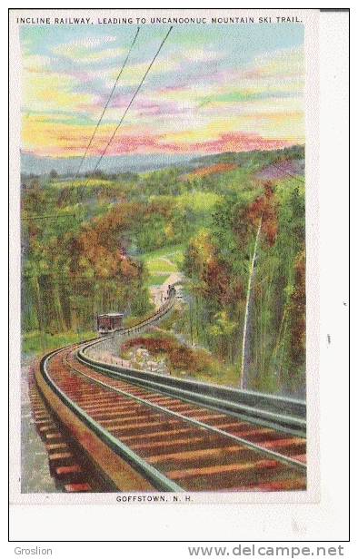 GOFFSTOWN N H INCLINE RAILWAY , LEADING TO UNCANOONUC MOUNTAIN SKI TRAIL - Other & Unclassified