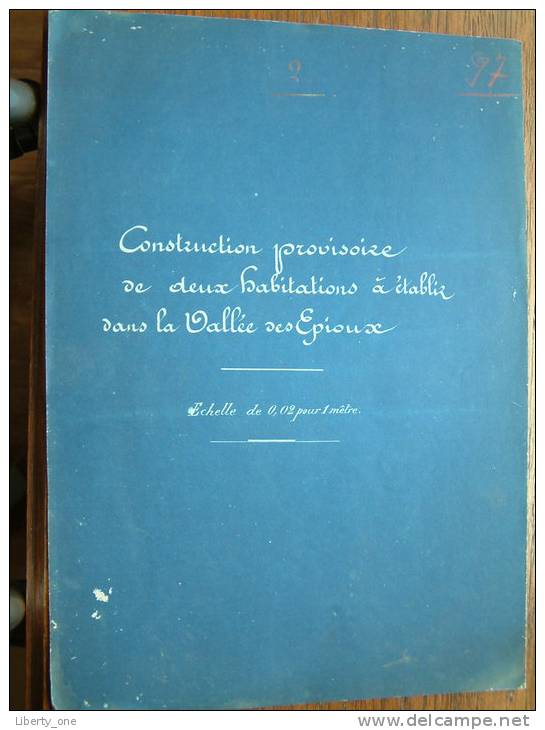CONSTRUCTION Provisoire De Deux Habitations à établie Dans La Vallée Des Epioux ( Voir Photo ) ! - Publieke Werken