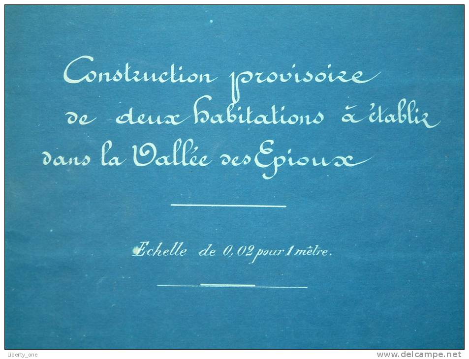 CONSTRUCTION Provisoire De Deux Habitations à établie Dans La Vallée Des Epioux ( Voir Photo ) ! - Publieke Werken