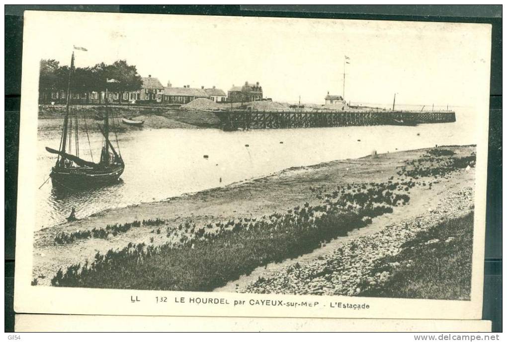 LE HOURDEL Par Cayeux-sur-Mer. L'estacade  - Ui151 - Le Hourdel