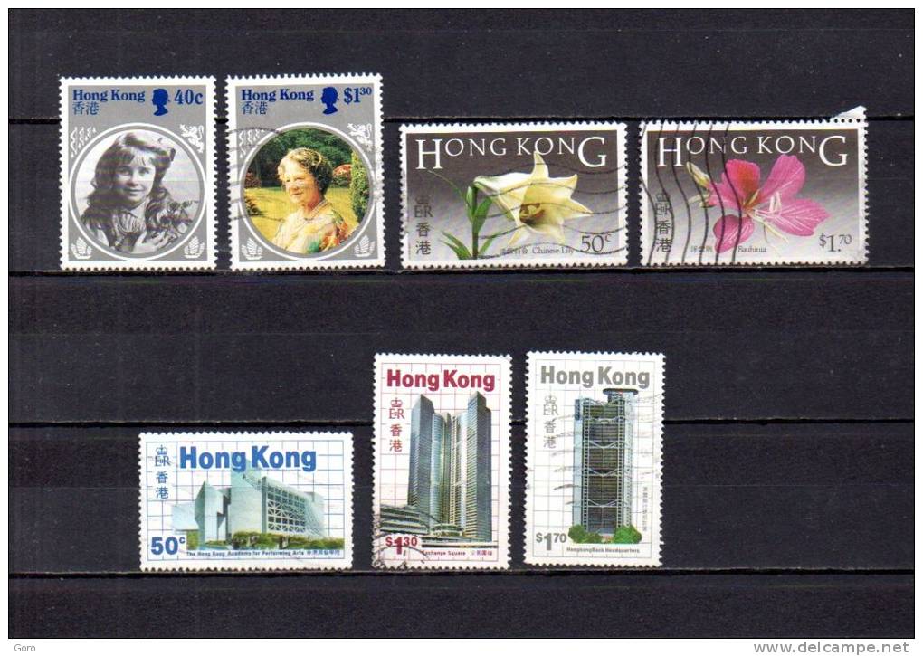 Hong Kong   1985  .-   Y&T Nº   441 - 443 - 446 - 449 - 466/468 - Oblitérés