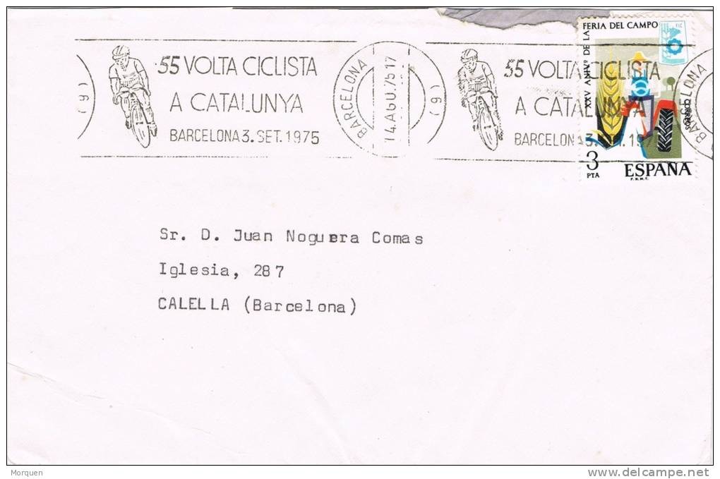 0152. Carta Barcelona 1975. Volta Ciclista Catalunya. Ciclismo - Ciclismo