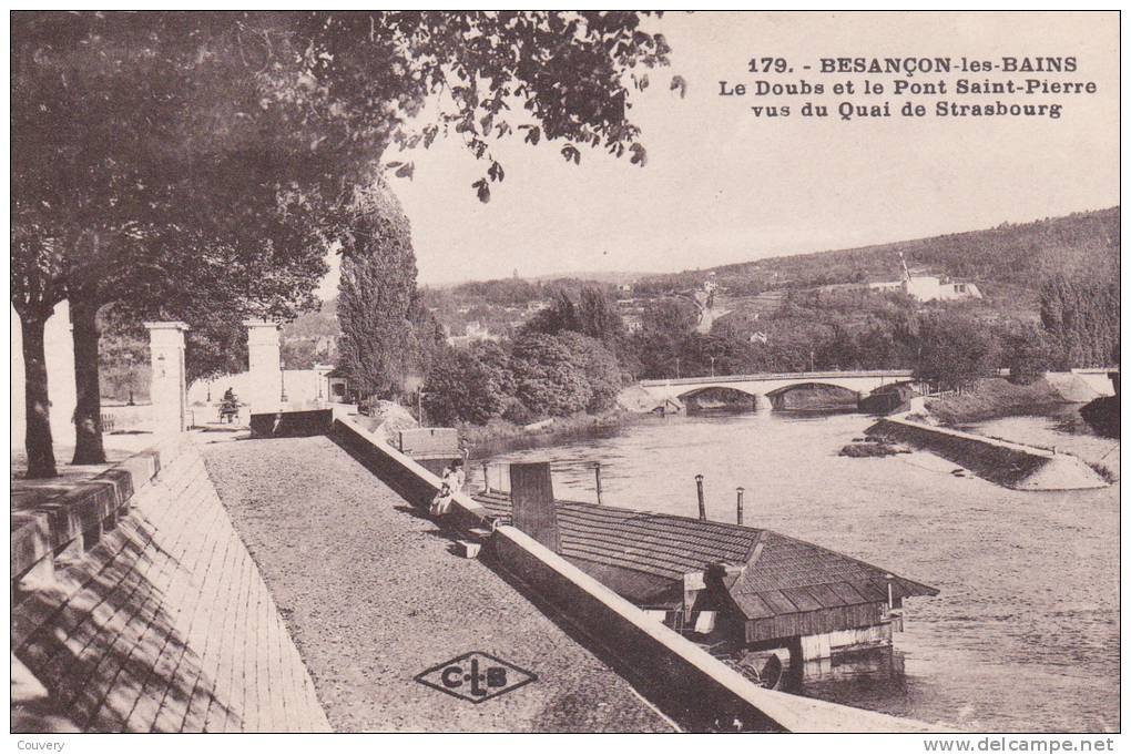 CPA 25 BESANCON, Le Doubs Et Le Pont St-Pierre. - Besancon