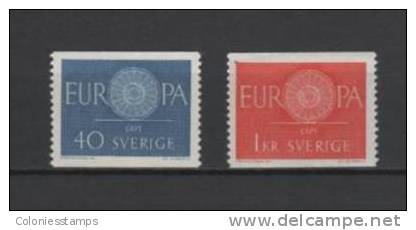 (S1168) SWEDEN, 1960 (Europa Issue). Complete Set. Mi ## 463-464. MNH** - Unused Stamps