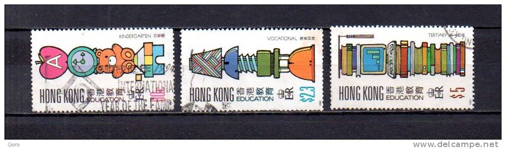 Hong Kong   1991  .-   Y&T  Nº   636 - 638/639 - Ongebruikt