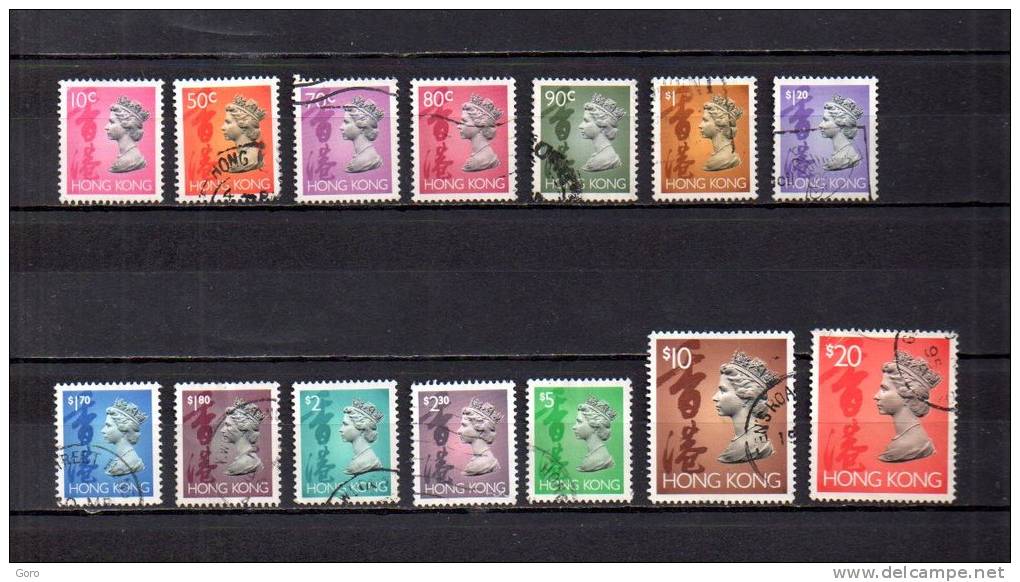 Hong Kong   1992  .-   Y&T  Nº   683/684 - 686/697 - Unused Stamps