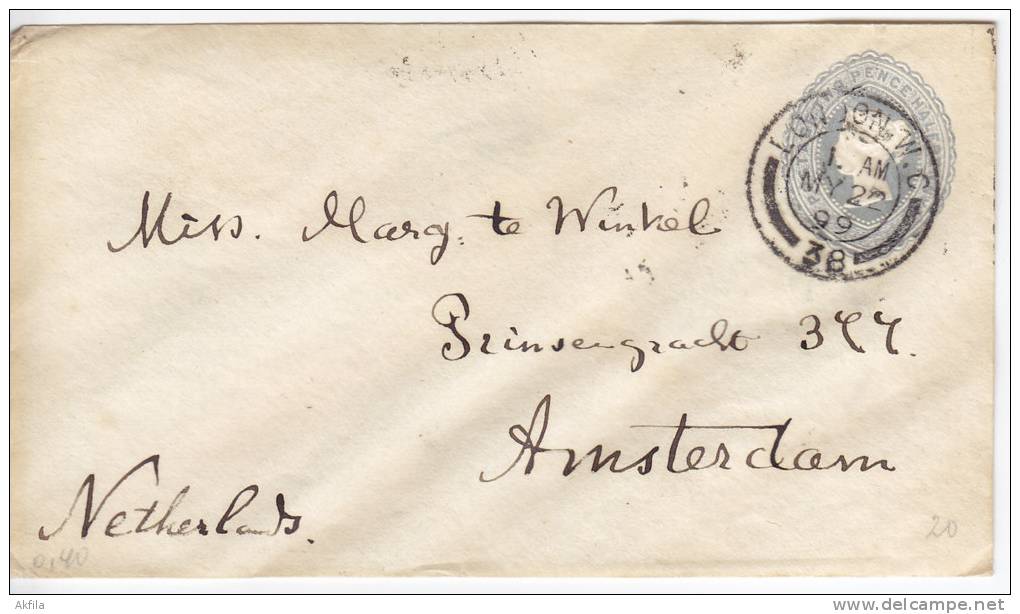 1064. Great Britain, 1899, Postal Stationery - Storia Postale