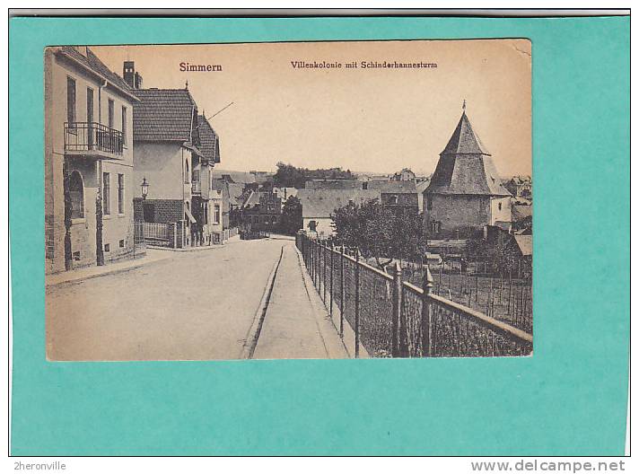 CPA - D - SIMMERN - Villenkolonie Mit Schinderhannesturm - Simmern