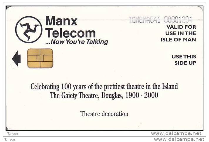 Isle Of Man, MAN 161, Theatre Decoration, 2 Scans. - Man (Eiland)