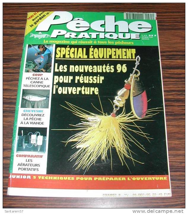 Revue Magasine MAGAZINE Pêche Pratique N° 35 - Février 1996 Spécial équipement ... - Jagen En Vissen