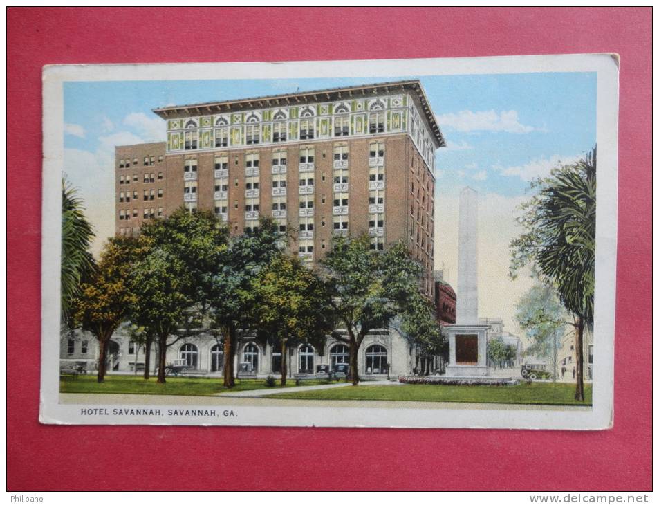 > GA - Georgia > Savannah   Hotel Savannah   Vintage Wb==ref 753 - Savannah