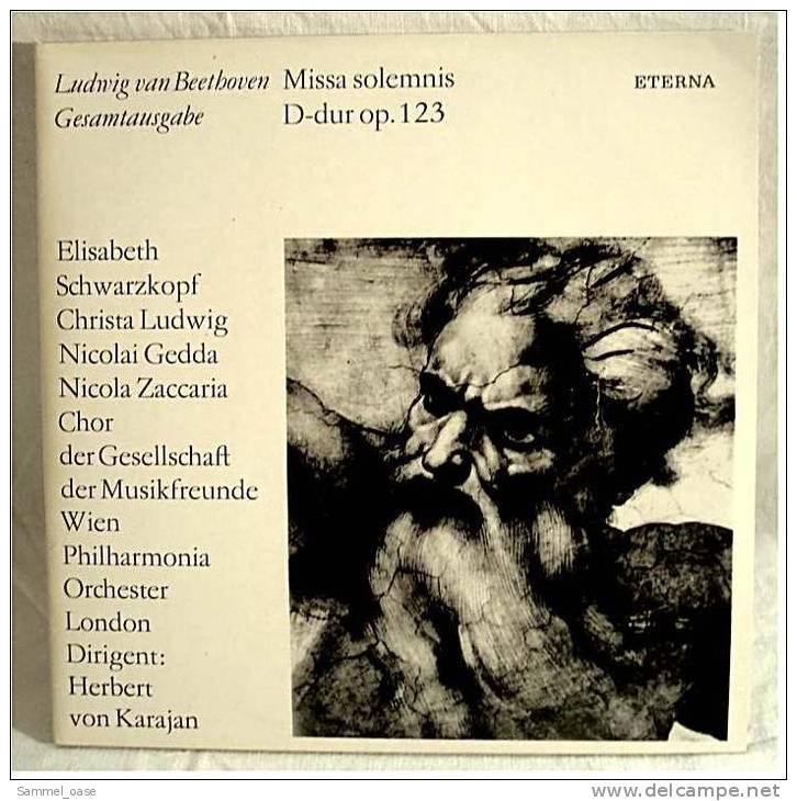 2 LP`s ( Doppel-LP) , Ludwig Van Beethoven Gesamtausgabe - Missa Solemnis D-Dur Op. 123 - Von Eterna - Klassik