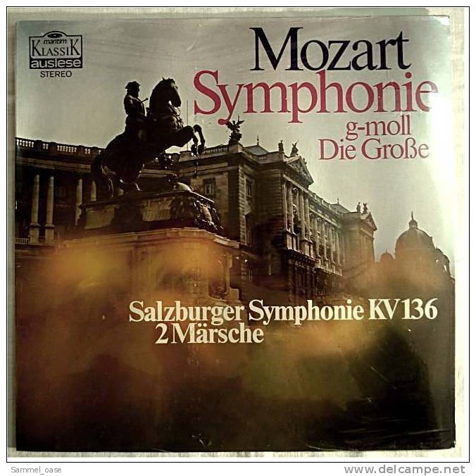 LP Mozart Symphonie , G-moll Divertimento D-Dur / Die Große Salzburger Symphonie Kv 136 - 2 Märsche - Klassik