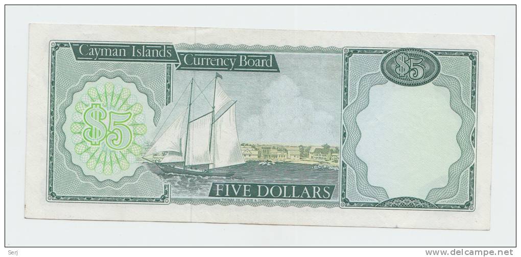 Cayman Islands 5 Dollars L. 1974 AXF P 6 - Cayman Islands