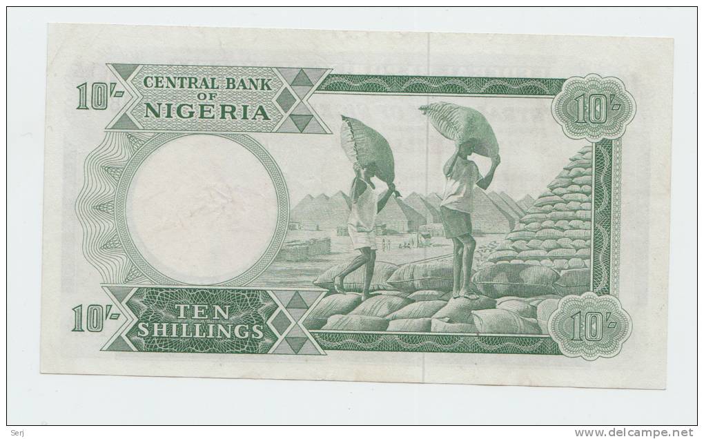 Nigeria 10 Shillings 1967 AXF P 7 - Nigeria