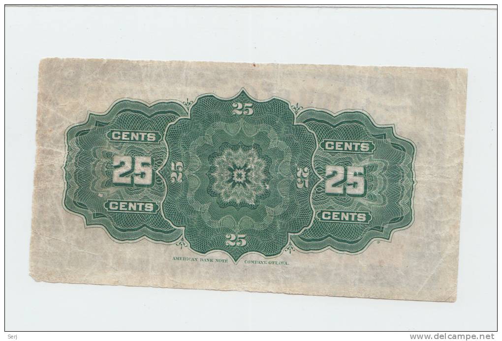 Dominion Of Canada 25 Cents 1-2- 1900 AVF P 9b 9 B - Canada