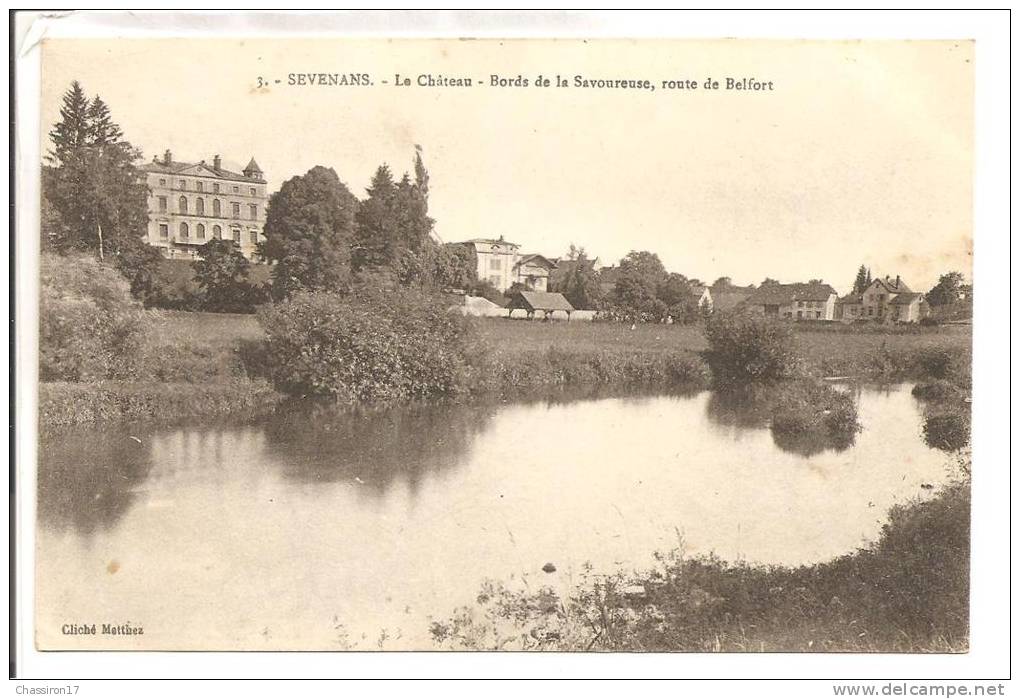 90 -  SEVENANS  -  Le Château - Bords De La Savoureuse, Route De Belfort - Altri & Non Classificati