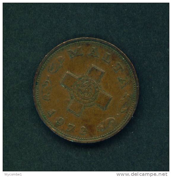 MALTA  -  1972  1 Cent  Circulated As Scan - Malta