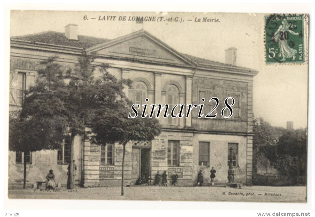 LAVIT DE LOMAGNE - N° 6 - LA MAIRIE - Lavit