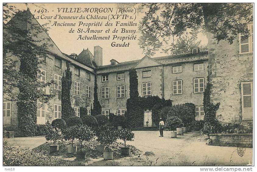 Villie Morgon 1492 Chateau Familles St Amour Et De Bussy . Propriété Gaudet SF - Villie Morgon