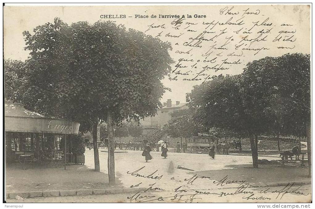 CHELLES.  Place De L'arrivée à La Gare - Chelles