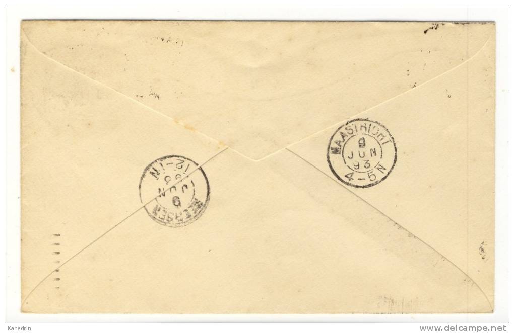 USA America 1893, Columbus Cover From New York To Maastricht (Holland) - ...-1900