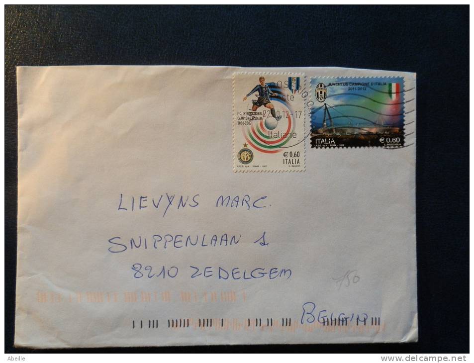 IT750     LETTRE   POUR LA BELG. - 2011-20: Marcophilia