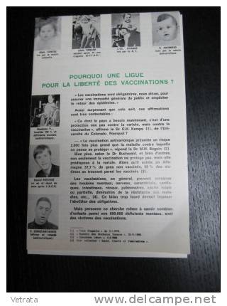 Brochure 8 Pages : Pourquoi Une Ligue Pour La Liberté Des Vaccinations ? (1ère 1/2 Des Années 70) - Geneeskunde & Gezondheid