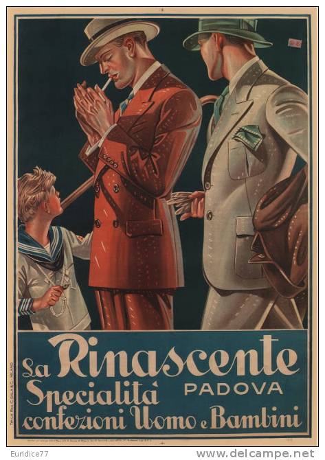 Cartel Affiche Poster Vintage Italian Posters (32x45 Cm. Aprox.) - Werbeartikel