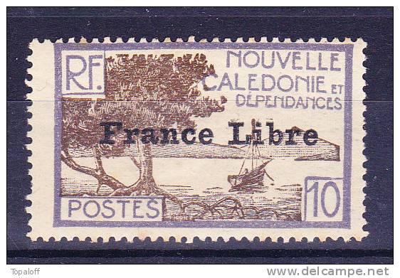 Nouvelle Calédonie N°200 Neuf Charniere Et Adhérences Une Dent Courte - Neufs