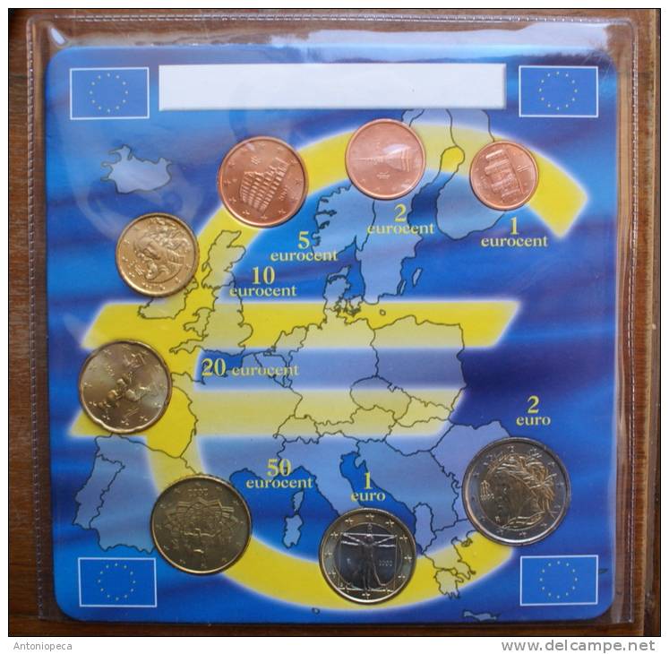 ITALIA 2002 - EURO COINS FIRST EMISSION - Italia