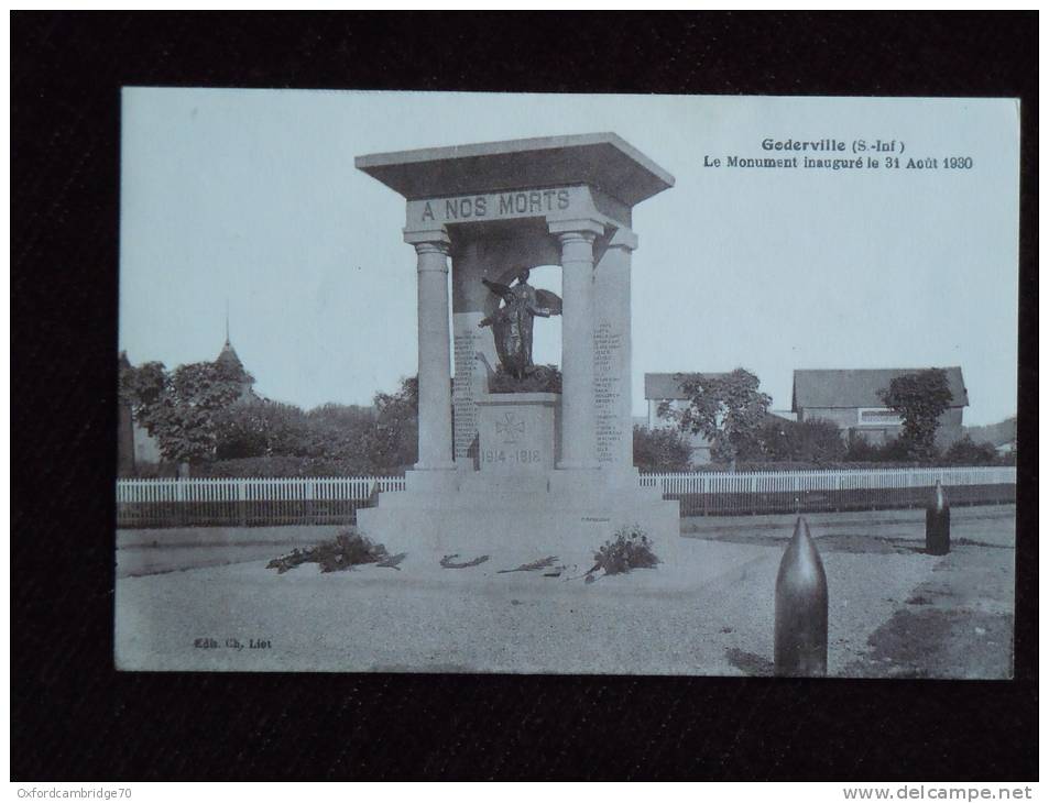 Goderville , Le Monument Aux Morts Inauguré Le 31 Aout 1930 - Goderville