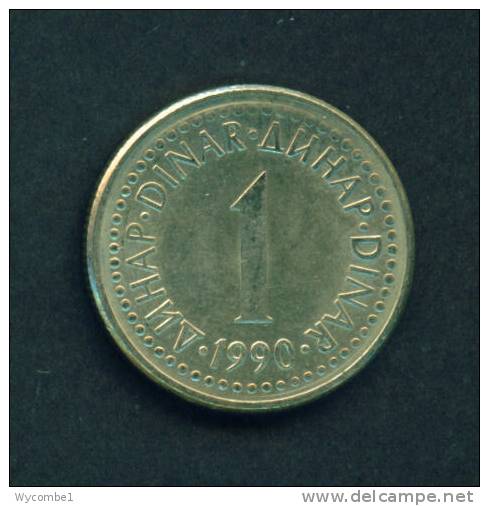 YUGOSLAVIA  -  1990  1 Dinar  Circulated As Scan - Yugoslavia