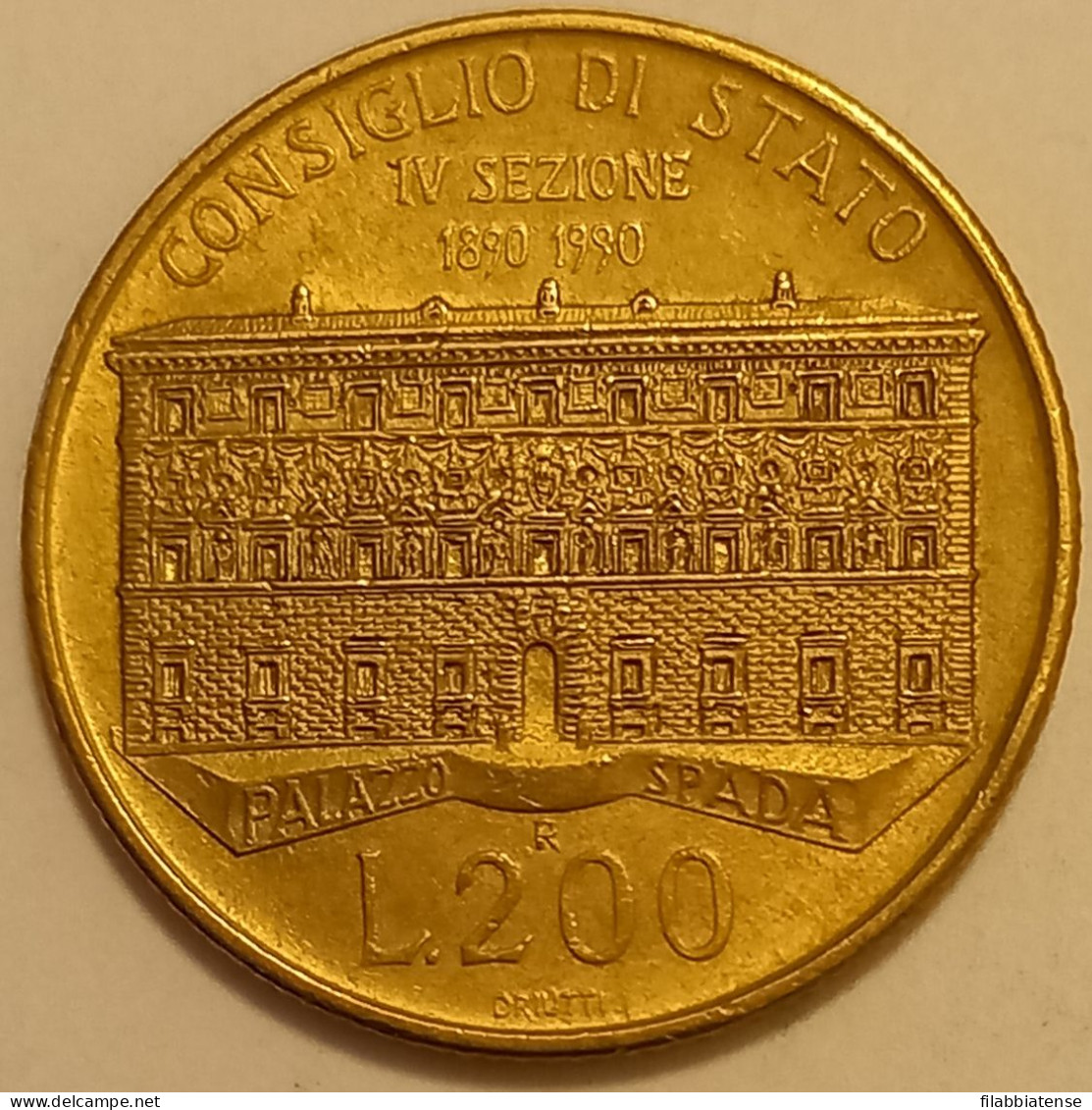 1990 - Italia 200 Lire Consiglio Di Stato   ------ - 200 Lire