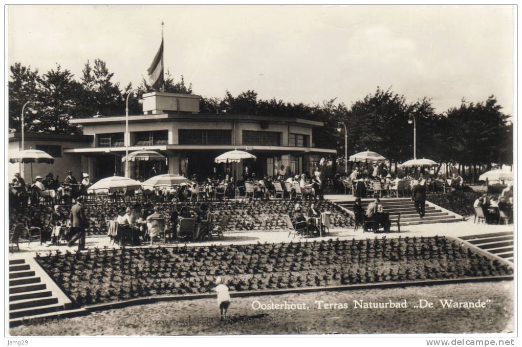 Nederland/Holland, Oosterhout, Terras Natuurbad "De Warande", 1958 - Oosterhout