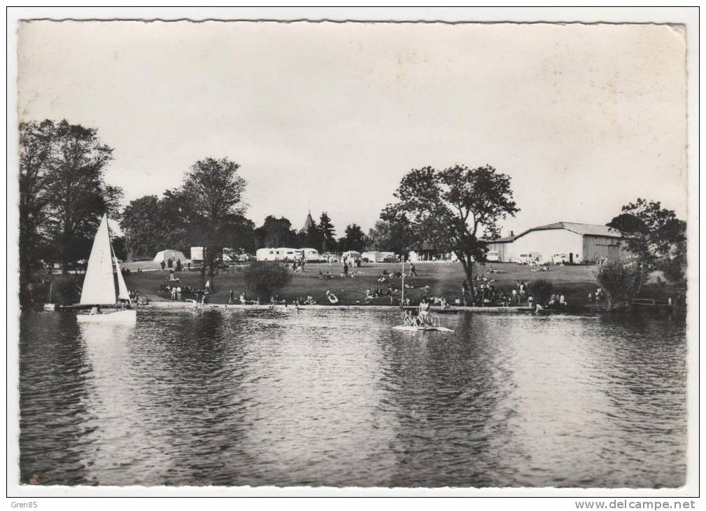 CPSM GIVRY EN ARGONNE, ETANG DU VAL D'ANTE, LA PLAGE ET LE CAMPING, MARNE 51 - Givry En Argonne