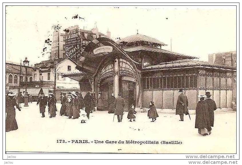 PARIS GARE DU METROPOLITAIN (BASTILLE) REF 9704 - Métro