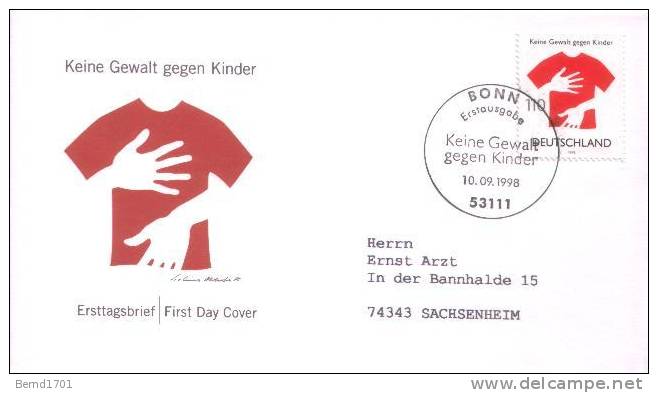 Germany - Mi-Nr 2013 FDC (r797)- - 1991-2000