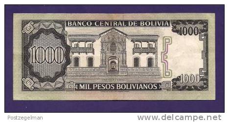 BOLIVIA 1982,  Banknote  ,Used VF , 1000 Pesos Bolivianos,  Km167, - Bolivia