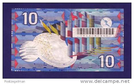 NETHERLANDS ,  Banknote  ,Used VF, 10 Gulden IJsvogel - 10 Gulden