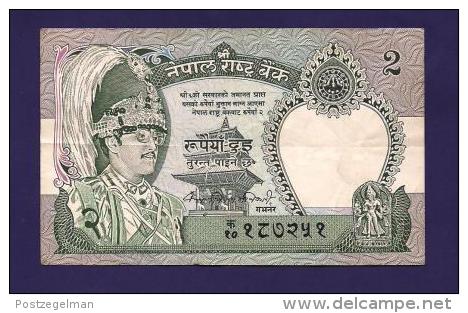 Nepal  1981 ,  Banknote, Used VF 2 Rupees Km 29a - Nepal