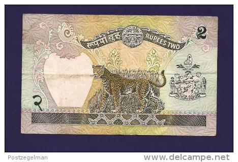 Nepal  1981 ,  Banknote, Used VF 2 Rupees Km 29a - Nepal