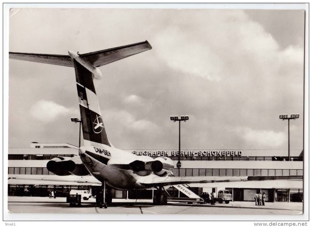 TRANSPORT AERODROMES SCHONEFELD BERLIN GERMANY BIG POSTCARD - Aerodrome